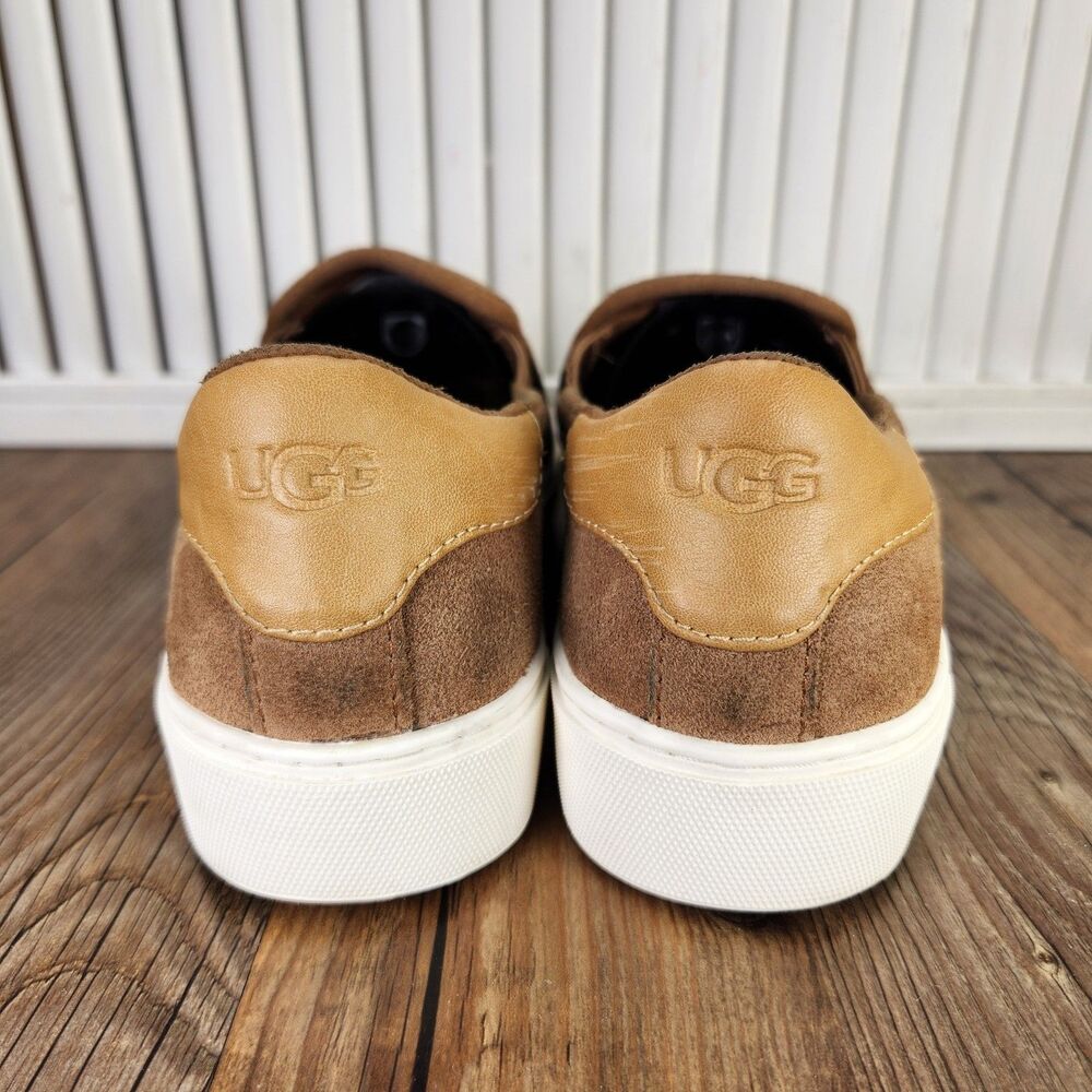 UGG Cahlvan Suede Slip-On Sneakers Womens Sz 8.5 Brown Fashion Low Shoes 1121613 - Picture 4 of 9
